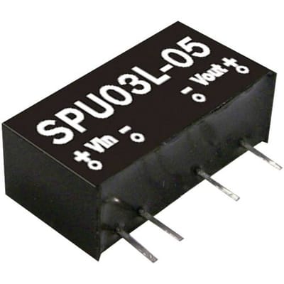 MW Mean Well MEAN WELL SPU03L-05 DC/DC-converter 5 V 5 V 3 W Aantal uitgangen: 1 x Inhoud 1 stuk(s)