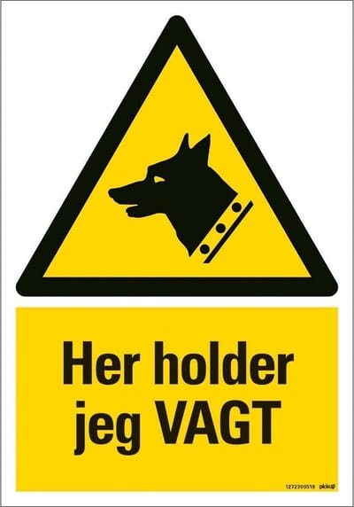 Pickup bord 23x33 cm Combinatie - HER HOLDER jeg VAGT