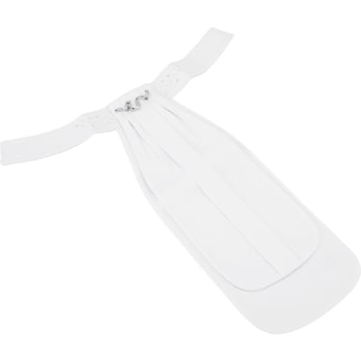 Cravate d'équitation pour adultes Polyester Cravate de dressage Cravate équestre Col pour concours équestre S M white