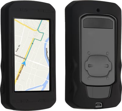 kwmobile hoes geschikt voor Bryton Rider 750 - Siliconen beschermhoes voor fietsnavigatie - zwart