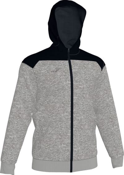 Joma Winner II Jas Met Kap Heren - Zwart / Antraciet | Maat: XL