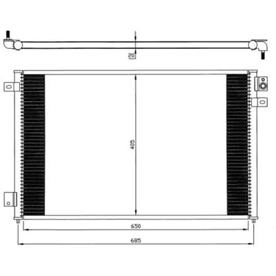 Condensator, airconditioning NRF 35567