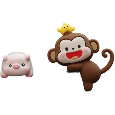 Ornement de Voiture Singe Adorable Mini Pour Rétroviseur Tableau de Bord Mignon Intérieur de Véhicule Accessoire de Décoration Auto