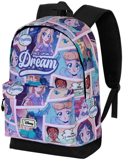 Karactermania - Disney - Princess - HS FAN 2.2 - Rugzak - Backpack Handbagage Met Trolley Bevestiging - Rugtas - Blauw