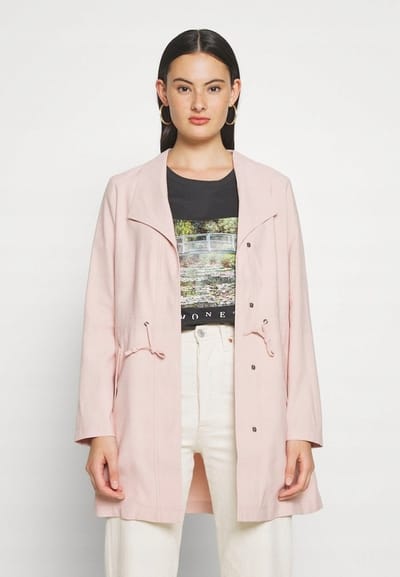 Only - Klassieke Damesjas - Roze - Medium - Zachte Viscose