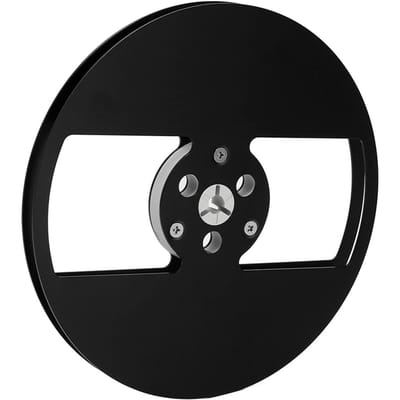 14 7 Inch Lege Bandspoel Aluminiumlegering 2 Gaten Universele Open Spoel Opwindspoel voor Nab Opening zwart