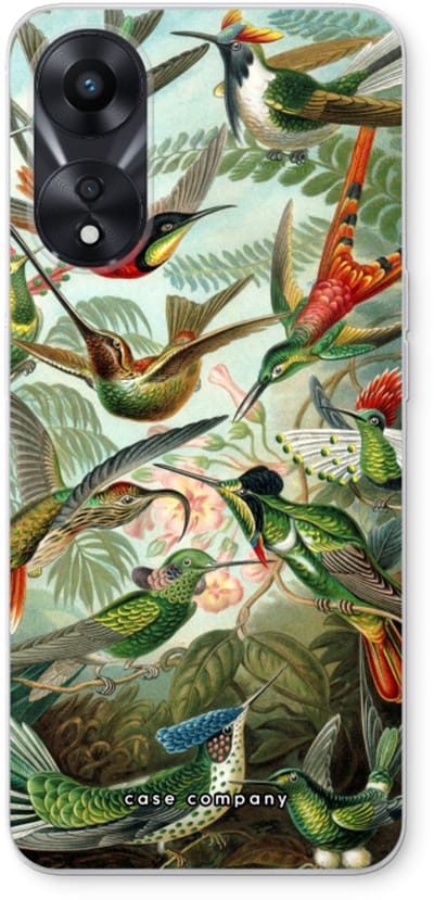 Case Company® - Hoesje geschikt voor Oppo A78 5G hoesje - Haeckel Trochilidae - Soft Cover Telefoonhoesje - Bescherming aan alle Kanten en Schermrand