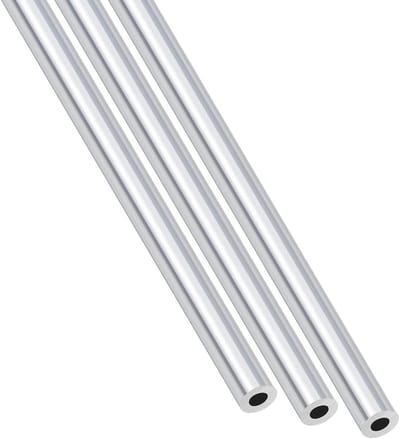3 Stuks 6063 Aluminium Buizen (8mm AD x 4mm ID x 300mm L) Ronde Hoses voor Klussen, Huishoudelijke Apparaten en DIY Projecten