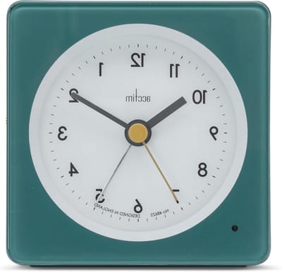 Analoge Wekker - Klassieke Klok - Wakker Worden - Smartlite Achtergrondverlichting - Eén Maat - Storm Blauw