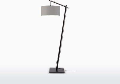 GOOD&MOJO Vloerlamp Andes - Zwart/Lichtgrijs - 72x47x176cm - Scandinavisch,Bohemian - Staande lampen voor Woonkamer - Slaapkamer