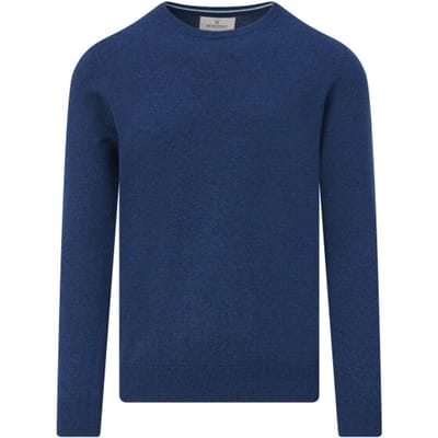 The BLUEPRINT Premium Heren Trui Ronde Hals Blauw