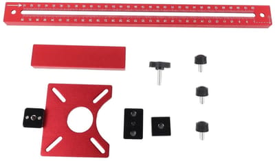 Cirkelsnijapparaat - Freespasser - Ronde Gaten Frezen - 4-in-1 Kast Hardware Houder - 90-370 mm - Niet gespecificeerd