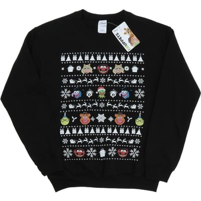 Disney Dames/Dames The Muppets Kerstkoppen Sweatshirt (Zwart)