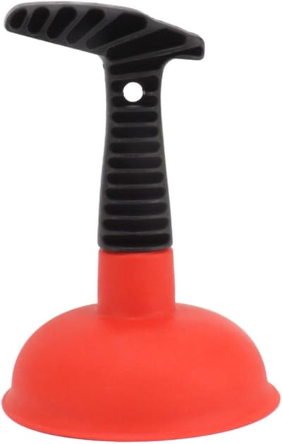 Mini Plunjer - Afvoer Ontstopper - Verstopping Verhelpen - Compact en Efficiënt - 14 x 11.99 cm - Zwart