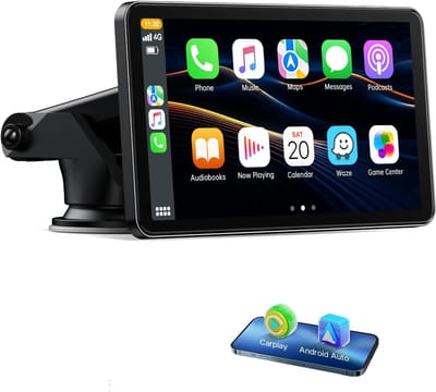 SnelShoppen - Draadloos Carplay Display 7 Inch Touchscreen met Android Auto, Live Navigatie, Bluetooth 5.0, AUX en FM voor Auto