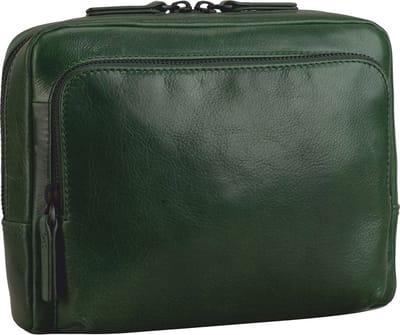 LEONHARD HEYDEN Leren schoudertas Porto Umhängetasche 7812 Flaschengrün groen