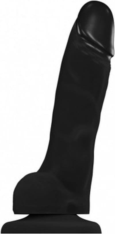 Nooitmeersaai - Strap-on-me zwarte voorbinddildo - 18 cm