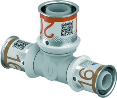 Uponor S-Press Plus PSSU T-stuk - 16x20x16mm composiet