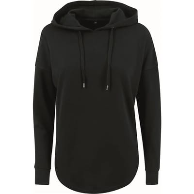 Build Your Brand - Oversized Dames Hoodie - Black maat L