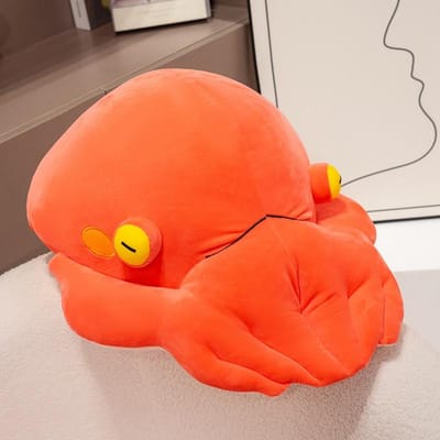 Schattige Octopus Knuffel 35cm 45cm Zacht Gevuld Oceaan Dier Poppetje Grappig Sierkussen Metgezel Cadeau voor Kinderen 35cm