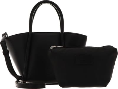 SEIDENFELT MANUFAKTUR Schoudertas Lyngby Mini Shopper Black Zwart