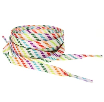 Dailygoods- Sneakerveters Scheurvast - Kleurrijke Veters - Vervangende Veters - Polyester - 80/100/120/140/160 cm - 8 mm Breedte - Schoenveters