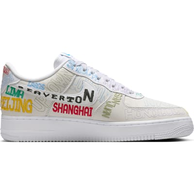 Nike Air Force Sneakers Heren - Wit - Maat 40.5 - Mesh/Synthetisch