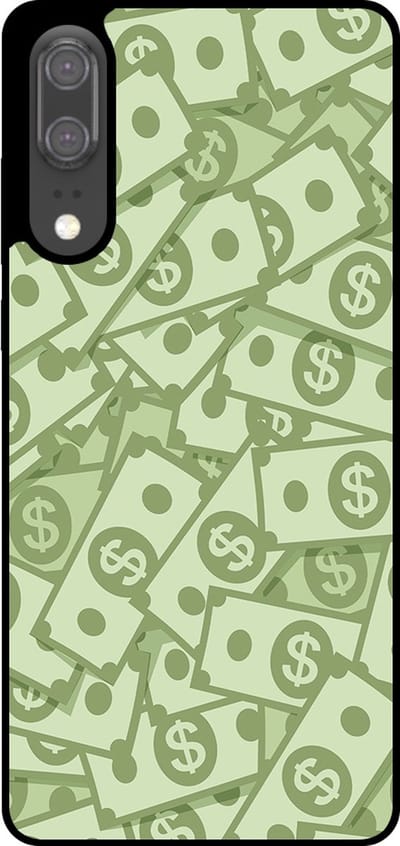 Smartphonica Telefoonhoesje Geschikt voor Huawei P20 met Geld Opdruk - TPU Backcover Case With Money Design geschikt voor Huawei P20
