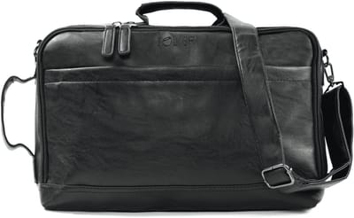 Solier SV16 Dravon - 2-in-1 handtas en rugzak, handbagage geschikt voor Ryanair, met laptopvak en kofferband, zwart