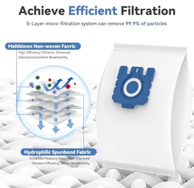 Stofzuiger Tas 12 Pack - Hoogwaardige vervangfilters voor optimale stofopvang