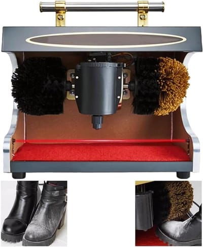 Automatische Schoenpoetser - Schoenverzorging Machine - Schoenen Glanzend Houden - Inductietechnologie - 100W - Donker