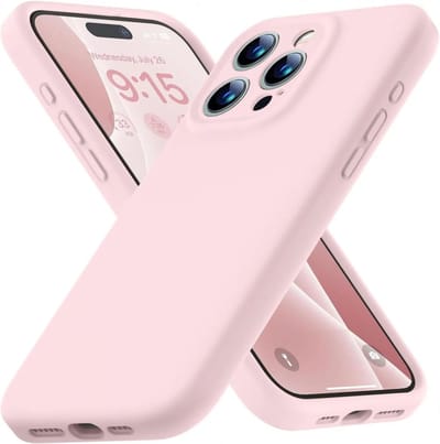Hoesje met Camera Bescherming Geschikt voor Apple iPhone 15 Pro Max | Back Cover | Dun | Flexibel Zacht Siliconen | Roze