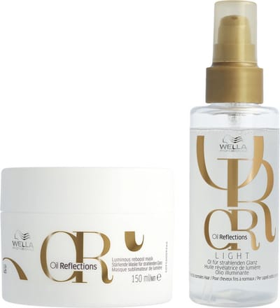 Wella - Oil Reflections Luminous Reboost Mask 150ml - Oil Reflections Light Luminous Reflective Oil Oil 100ml - Voordeelverpakking