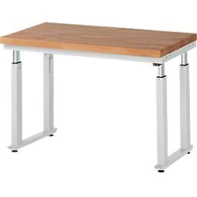 Werktafel serie adlatus 600, 1250 x 900 x 740-1140 mm, beuken massief blad