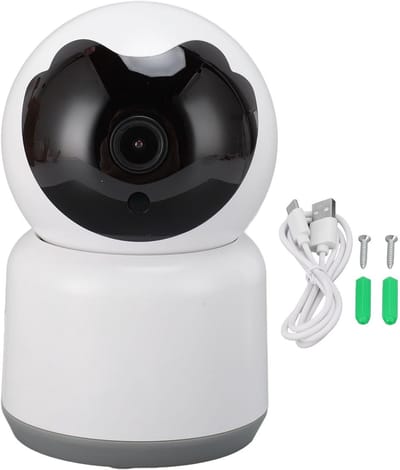 Huisdiercamera - Hondencamera Puppycamera - Binnen Beveiliging - Tweeweg Audio - 1080p HD - Wit