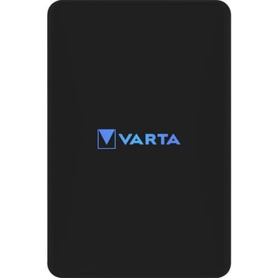 Varta 57903 Powerbank 5000 mAh Magsafe, Qi Wireless Charging LiPo Zwart Statusweergave