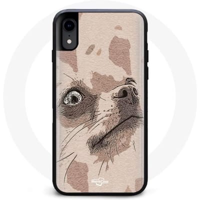 Iphone XR hoesje chihuahua hond tekening