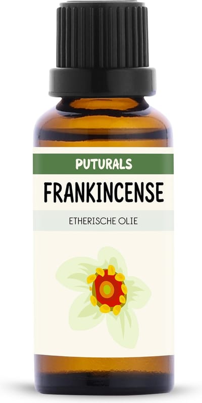 Puturals Frankincense Olie 100% Natuurlijk - 30ml - Puur en Vegan - Frankincense Etherische Olie voor Huid, Haar en Aromatherapie