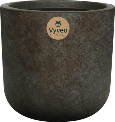 Vyveo - Bloempot Orena - 56x54 - Goud metallic - Bloempot voor binnen en buiten - Lichtgewicht - Breukbestendig - Vorstbestendig - UV-bestendig