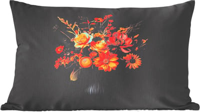 Sierkussens - Kussentjes Woonkamer - 60x40 cm - Herfst - Boeket - Oranje