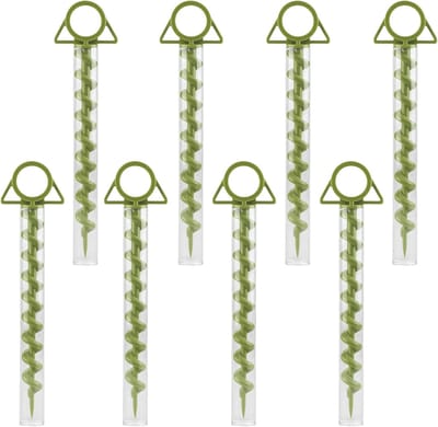 Set van 8 Duurzame Camping Pegs met Haak, Spiralen voor Tent en Tuin, Ideaal voor Awnings en Rainsails