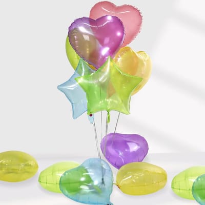 Dailygoods- Hartballonnen 30 stuks - Folieballonnen 18 inch - Heliumballonnen - Hartvorm - Voor feesten - Aluminiumfolie materiaal