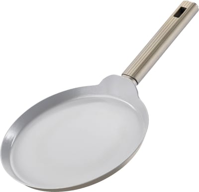 Swiss Haus® SCCP24CH Pannenkoekenpan Ø24 cm – Inductie & Alle Warmtebronnen – PFAS Vrij – Crêpepan met Antiaanbaklaag – Pancake Pan – Champagne