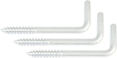 AMIG Schroefhaken - 45x - staal - 30 mm - wit - DHZ ijzerwaren - bevestigingsmaterialen - A merk