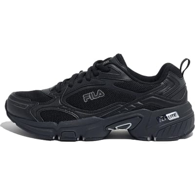 FILA Memory Decimus V3 Cuir Synthétique Confortable Polyvalent Chaussures Décontractées Baskets Unisexes Noir FS261RU03X080001 43 black