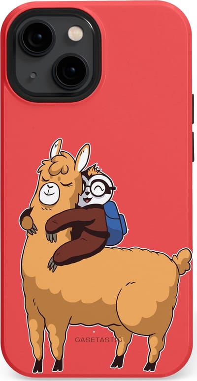 Casetastic hoesje geschikt voor Apple iPhone 13 mini - MagSafe - Dubbellaagse bescherming - Lui en lekker - Fashion Case - Koraal Goud