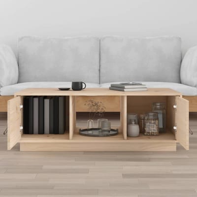 vidaXL - Salontafel - 100x50x35 - cm - massief - grenenhout