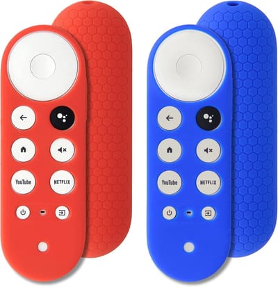 2 Stuks Beschermhoesjes Set voor Voice Afstandsbediening 2020, Antislip en Schokbestendig