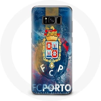 Samsung Galaxy S8 hoesje fcp porto blauwe achtergrond