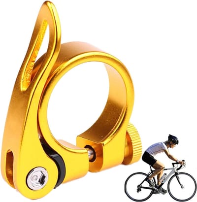 Zadelpenklem - Fietszadelklem - Fietsen Aanpassen - Snelle Verstelling - 30.2mm-31.9mm - Goud